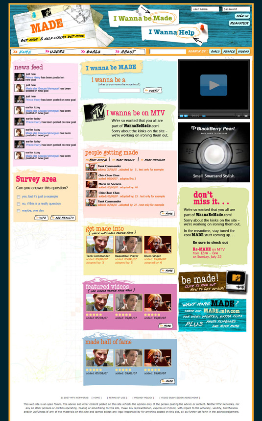 MTV Made Home Page MTV Made Home Page